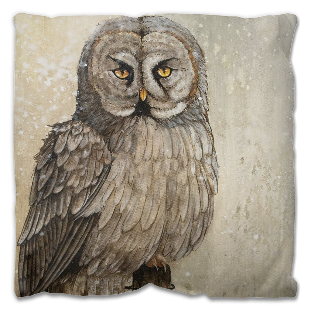 Wise Owl Outdoor Pillow