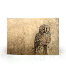 Load image into Gallery viewer, Snowy owl Glass Cutting Boards
